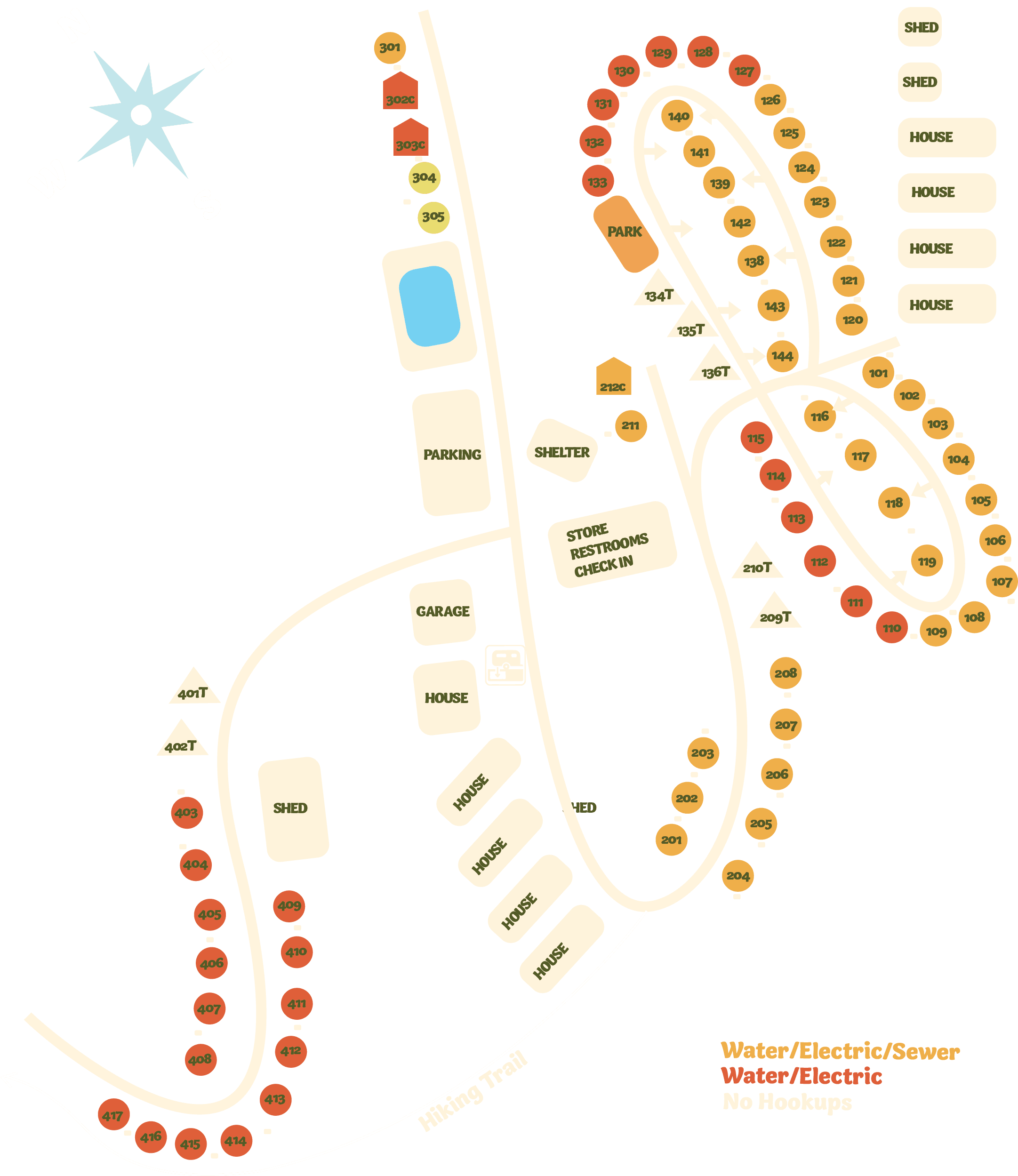 Camp Everyday Winona site map